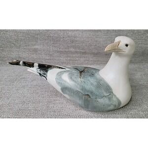Andersen Design Seagull Figurine Turned Head Art Pottery Hand Painted Bird Nice